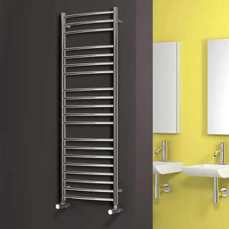 Reina Eos Curved Stainless Steel Towel Rail 430 x 500 RNSEOS043050SP