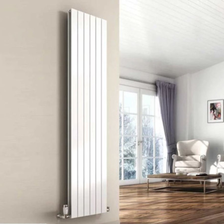 S2Y-Reina Flat Double 1600 x 218mm White Vertical Designer Radiator-2