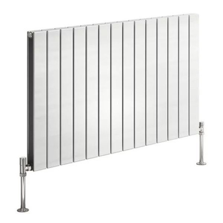 Reina Flat Double 600 x 588mm White Horizontal Designer Radiator