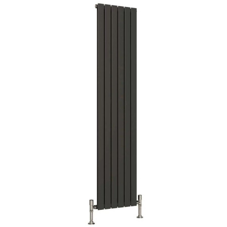 Reina Flat Single 1600 x 440mm Anthracite Vertical Designer Radiator
