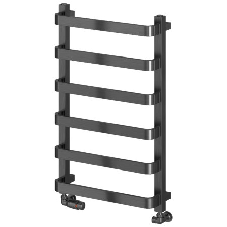 Reina Flora 800 x 500mm Gunmetal Designer Heated Towel Rail