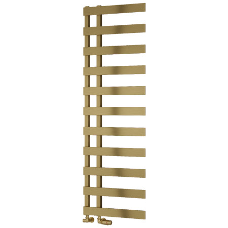 Reina Florina 1525 x 500mm Heated Towel Rail in Brushed Brass