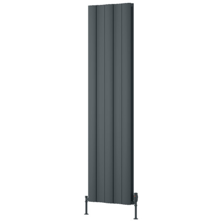 Reina Gio 1800 x 470mm Double Vertical Anthracite Aluminium Radiator