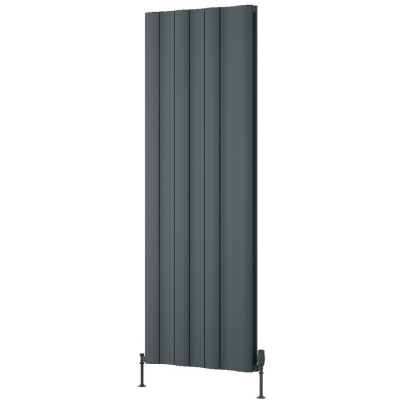 Reina Gio 1800 x 660mm Double Vertical Anthracite Aluminium Radiator