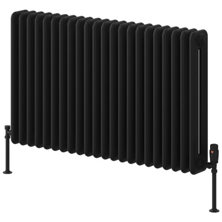RND-HDM6100B Reina Hedingham Horizontal 600 x 1000mm Black Column Radiator