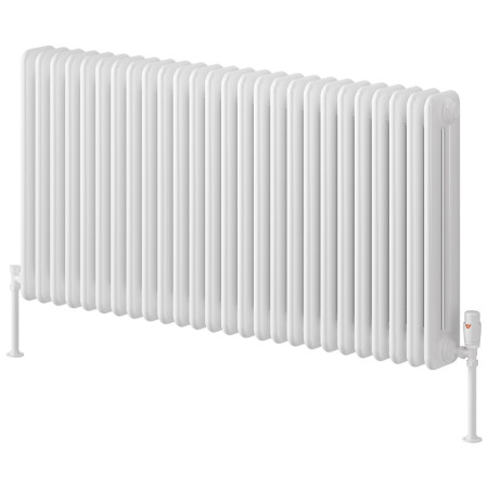 Reina Hedingham Horizontal 600 x 1175mm White Column Radiator