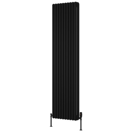Reina Hedingham Vertical 1800 x 465mm Black Column Radiator