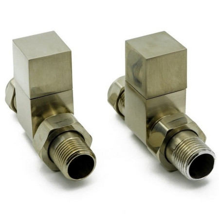 Reina LOGE Straight Brushed Radiator Valve