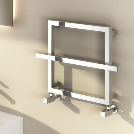 RND-LG1 Reina Lago 1 450 x 600mm Chrome Designer Towel Radiator (2)