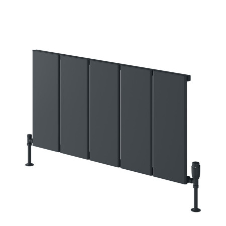 Reina Larga Aluminium 600 x 1016mm Horizontal Radiator in Anthracite