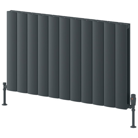 Reina Loco 600 x 1040mm Horizontal Anthracite Double Aluminium Radiator