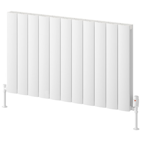 Reina Loco 600 x 1040mm Horizontal White Double Aluminium Radiator
