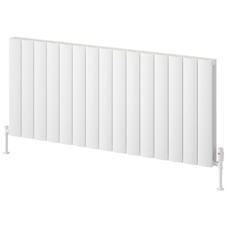 Reina Loco 600 x 1420mm Horizontal White Double Aluminium Radiator
