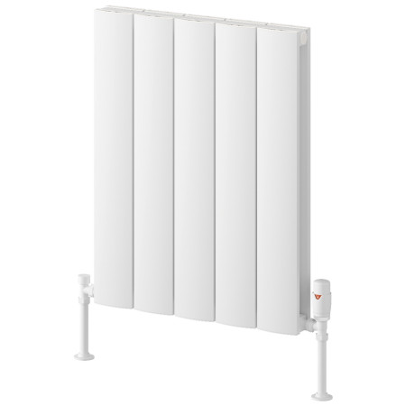 A-CSL060047WD Reina Loco 600 x 470mm Horizontal White Double Aluminium Radiator