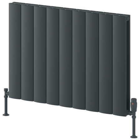 Reina Loco 600 x 850mm Horizontal Anthracite Double Aluminium Radiator