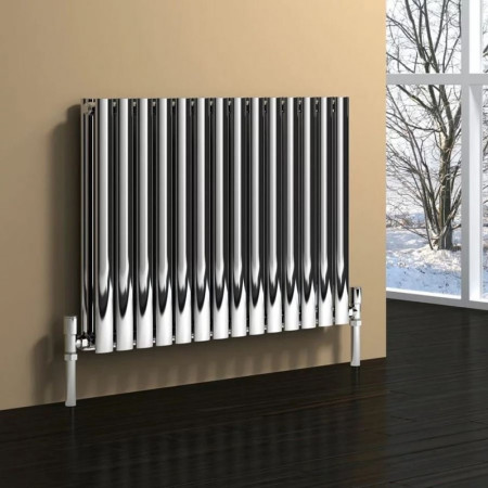 RNS-NRX617PD Reina Nerox 600 x 1003mm Horizontal Double Polished Stainless Steel Radiator (2)