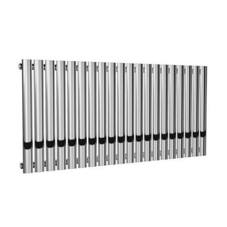 Reina Neval 600 x 1171mm Single Horizontal Chrome Aluminium Radiator