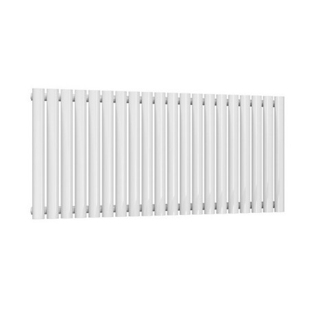 Reina Neval 600 x 1171mm Single Horizontal White Aluminium Radiator