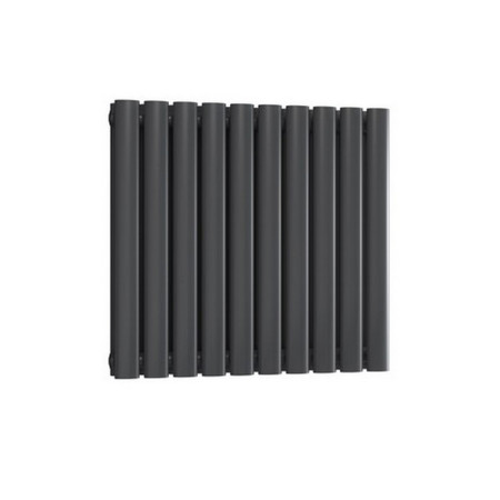 Reina Neval 600 x 581mm Double Horizontal Anthracite Aluminium Radiator