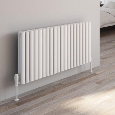 A-NVL06117SW Reina Neval 600 x 1171mm Single Horizontal White Aluminium Radiator (2)
