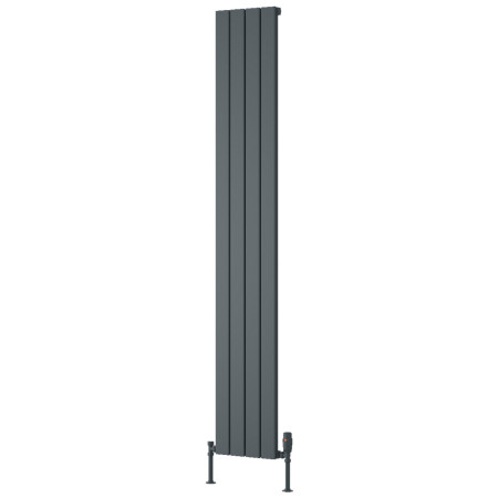 Reina Piatto 1800 x 295mm Anthracite Vertical Aluminium Single Radiator
