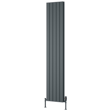 Reina Piatto 1800 x 370mm Anthracite Vertical Aluminium Double Radiator