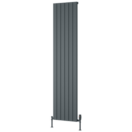 Reina Piatto 1800 x 445mm Anthracite Vertical Aluminium Single Radiator
