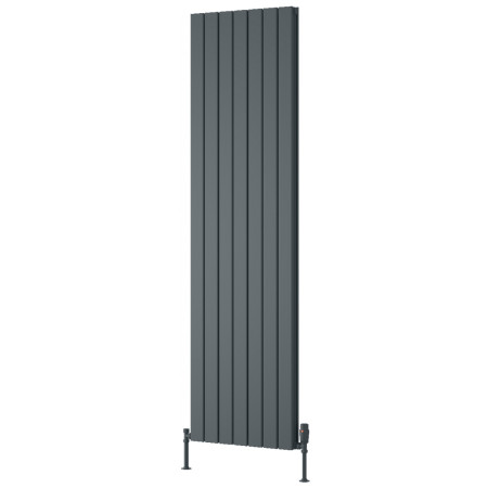 Reina Piatto 1800 x 520mm Anthracite Vertical Aluminium Double Radiator