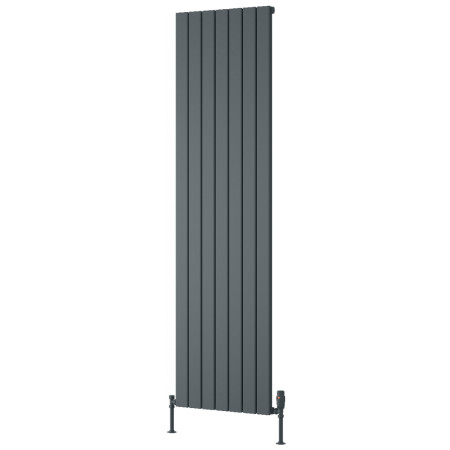 Reina Piatto 1800 x 520mm Anthracite Vertical Aluminium Single Radiator