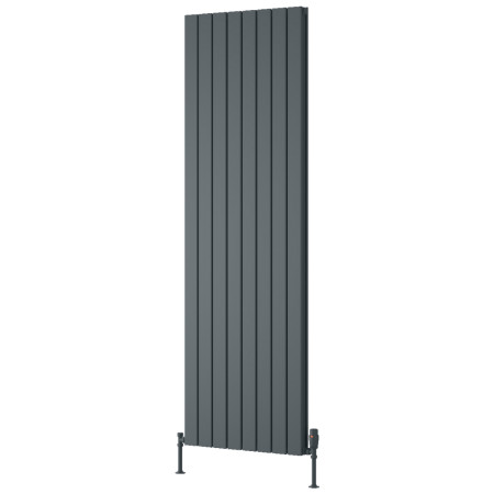 A-PTO180059DA Reina Piatto 1800 x 595mm Anthracite Vertical Aluminium Double Radiator