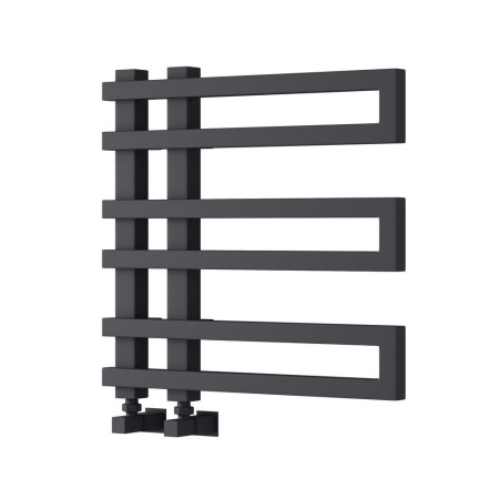 Reina Pietra 530 x 530mm Mild Steel Anthracite Heated Towel Rail