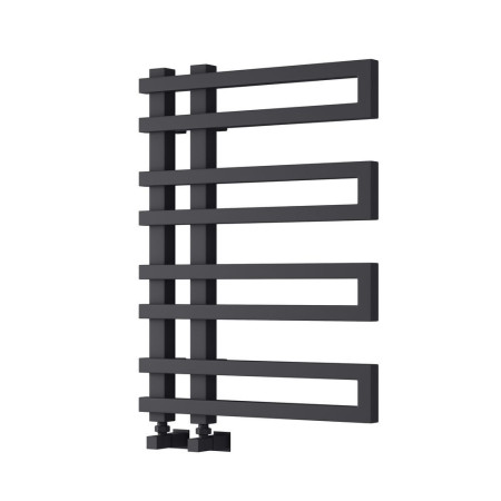 Reina Pietra 720 x 530mm Mild Steel Anthracite Heated Towel Rail