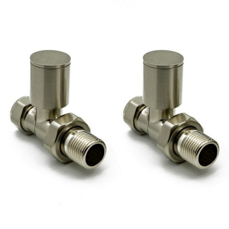 Reina Portland Straight Brushed Radiator Valve