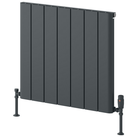 Reina Resia 600 x 660mm Anthracite Horizontal Aluminium Radiator