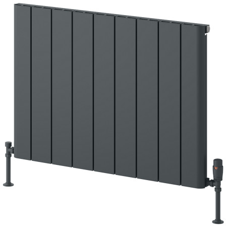 Reina Resia 600 x 850mm Anthracite Horizontal Aluminium Radiator