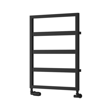 Reina Rezzo Mild Steel Heated Towel Rail 740 x 550mm in Black