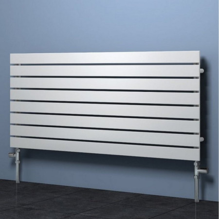 RND-RNE1200 Reina Rione 544 x 1200mm White Horizontal Designer Radiator (2)