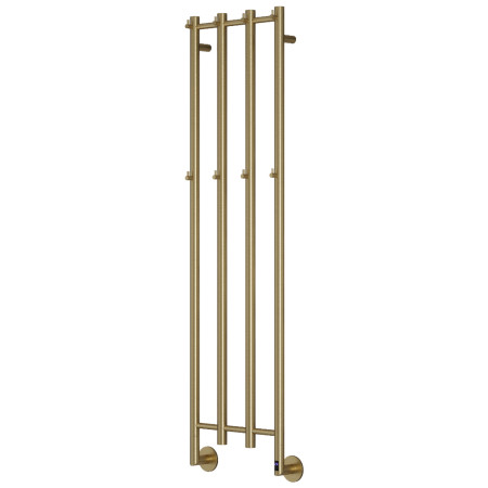 Reina Solara 1500 x 400mm Brushed Brass Electric Vertical Radiator