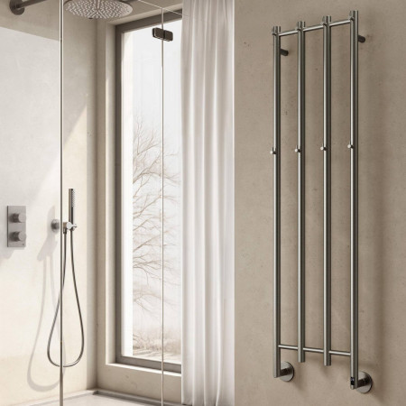 ESLRG Reina Solara 1500 x 400mm Gunmetal Electric Vertical Radiator Lifestyle