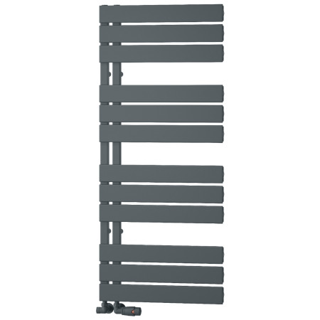 Reina Vada 1190 x 500mm Aluminium Heated Towel Rail in Anthracite