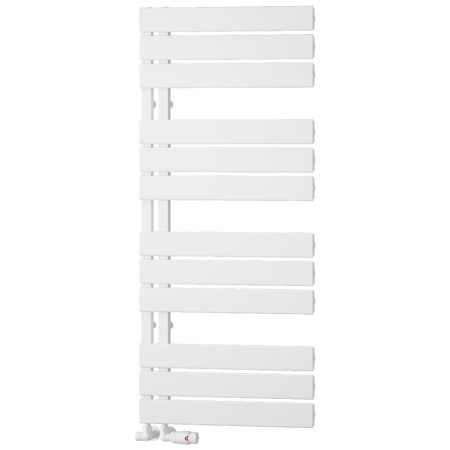 Reina Vada 1190 x 500mm Aluminium Heated Towel Rail in White