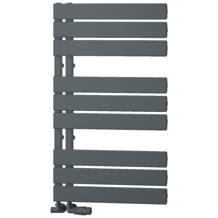 Reina Vada 870 x 500mm Aluminium Heated Towel Rail in Anthracite