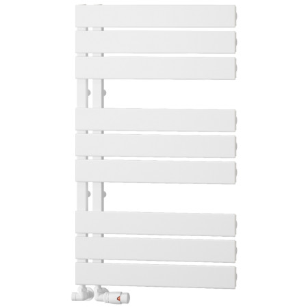 Reina Vada 870 x 500mm Aluminium Heated Towel Rail in White