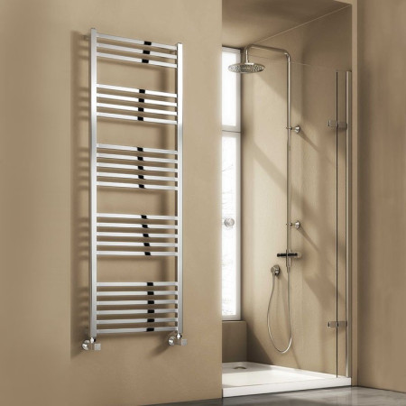 Reina Vasto Mild Steel Bathroom Radiator in Chrome 755 x 500 RNDVST075050SC