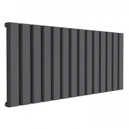 Reina Vicari 600 x 1400mm Single Horizontal Anthracite Aluminium Radiator