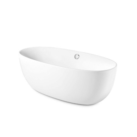 S2Y-Roca Virginia 1700 x 800mm 0 Tap Hole Freestanding Acrylic Bath With Integrated Panel-1