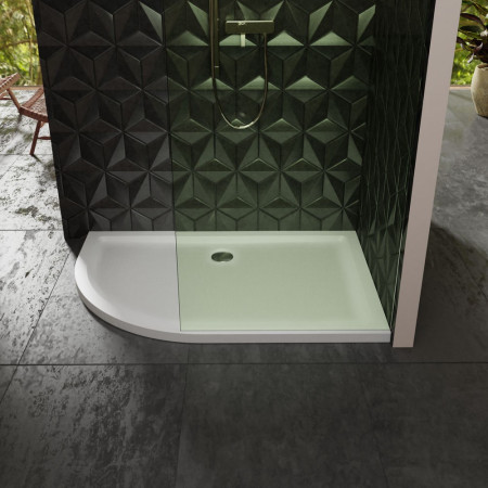 RSQG108L Roman Anti Slip 1000 x 800mm LH Offset Quadrant Shower Tray (3)