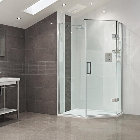 Roman Decem Neo Angle Shower Enclosure 1200 X 900 Right Handed