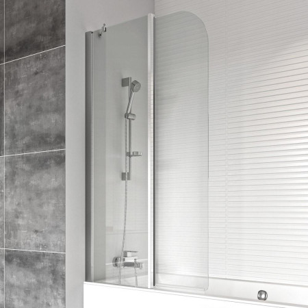 Roman Haven6 1500 x 910mm LH Inward Folding Bath Screen