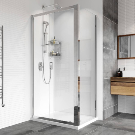 Roman Haven8 1500mm Sliding Shower Door with Side Panel